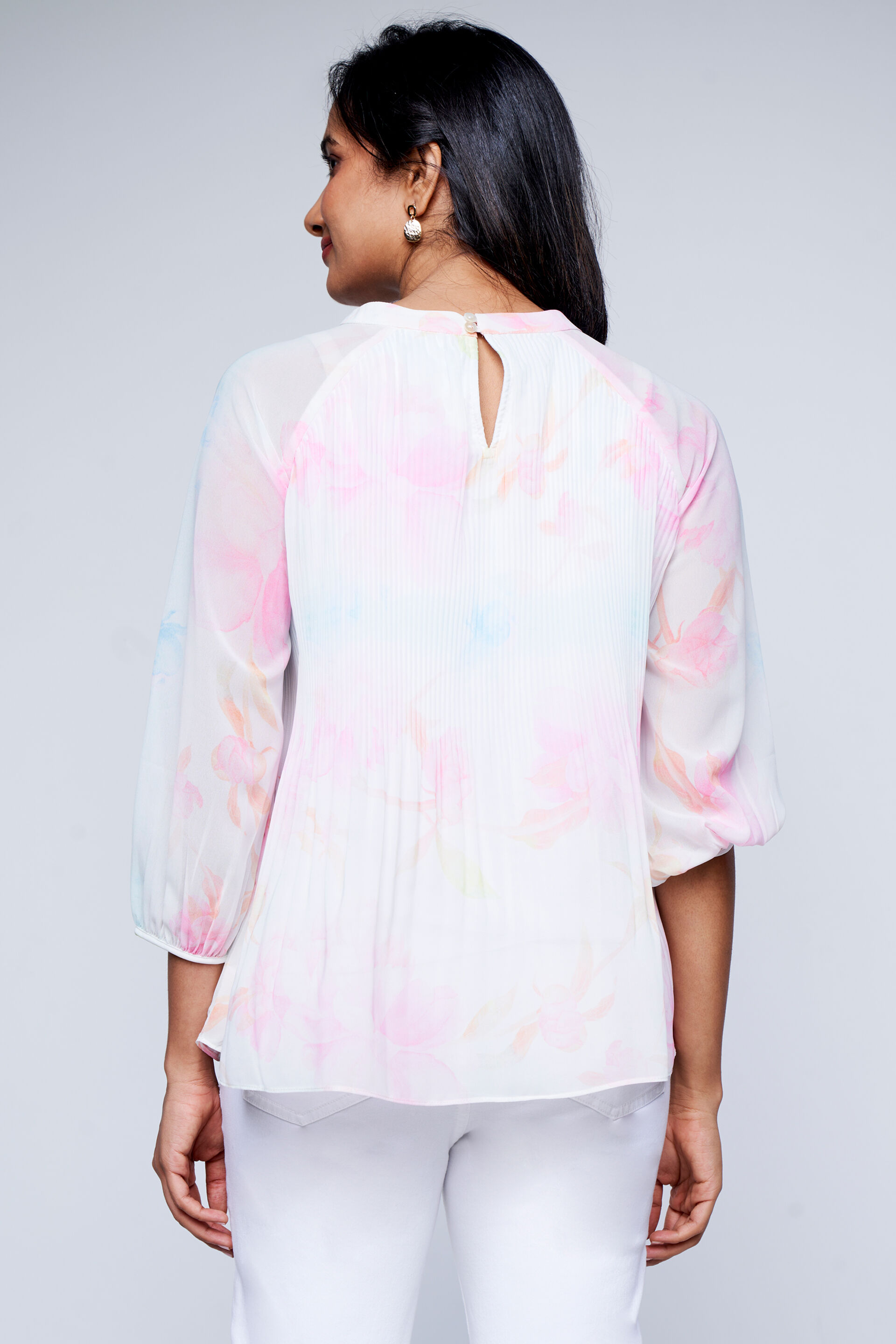 Everyday Multi Floral Top, Multi Color, image 3